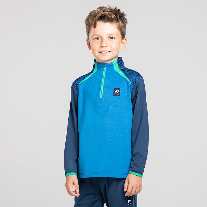 Kids’ Cian Brushed Half Zip Top Blue from O’Neills 