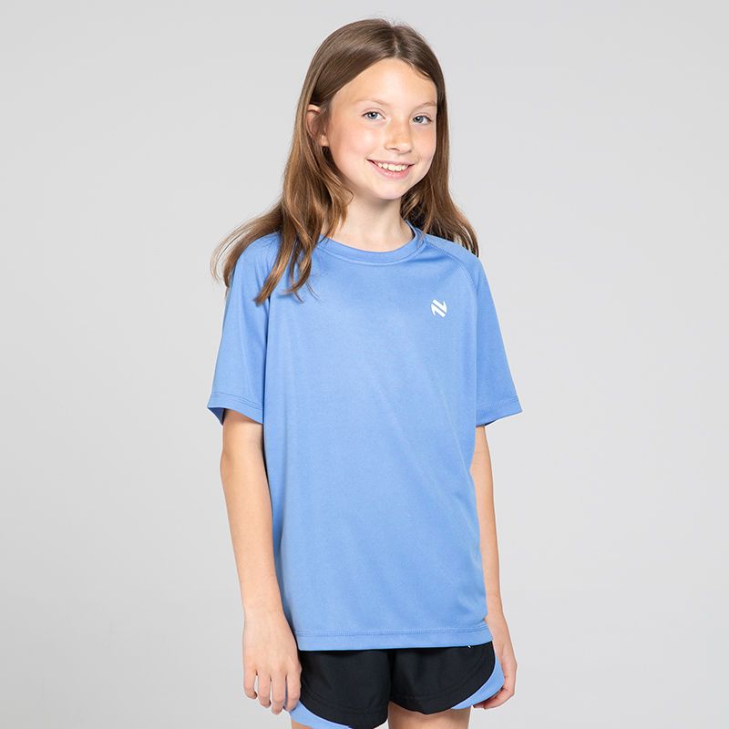 Blue Kids' Sports T-Shirt with crew neck and short sleeves by O’Neills.