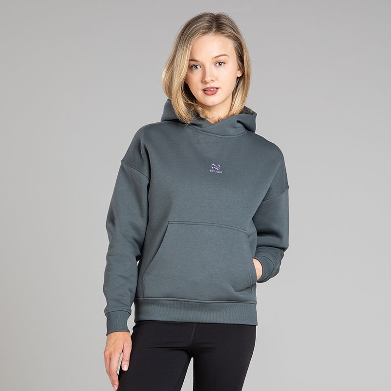 Dark Grey Women’s Elevate Pullover Hoodie by O’Neills. 