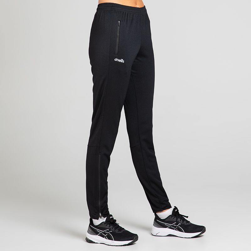 Black Women's Durham Squad Skinny Bottom, with Elasticated waistband with adjustable draw cord from O'Neills.