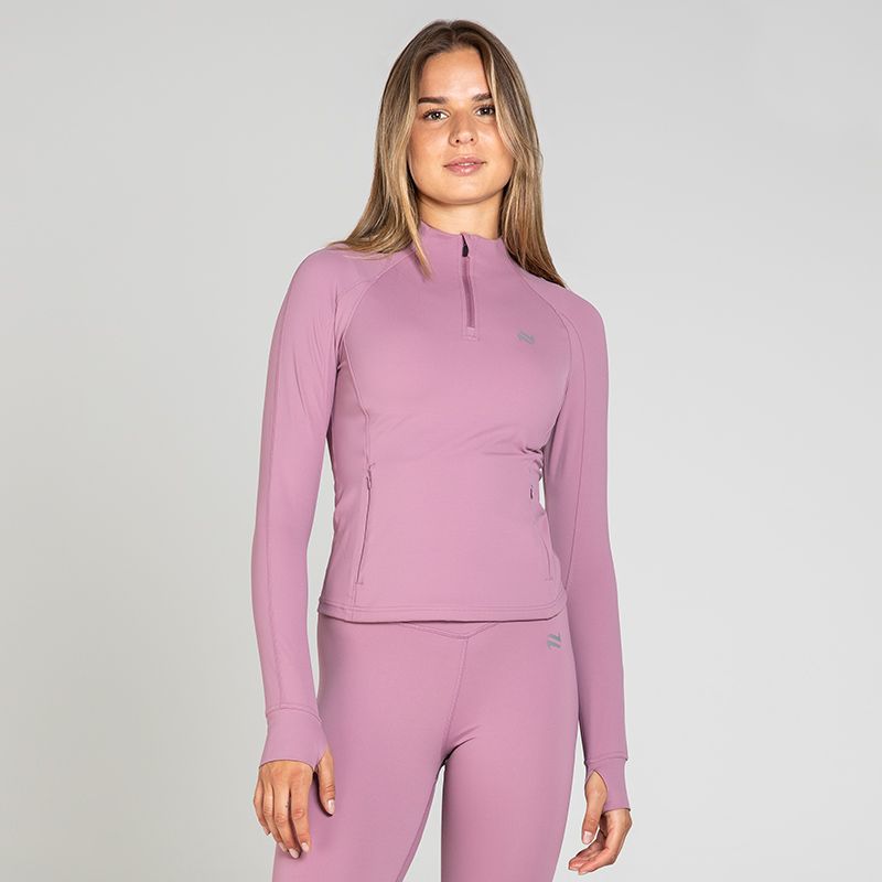 Women's Luxe Half Zip Top Pink from O’Neills