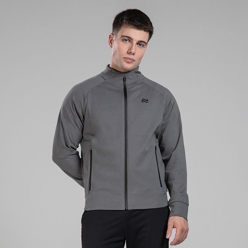 Grey Men’s Quantum Full Zip Top with zip pockets by O’Neills.