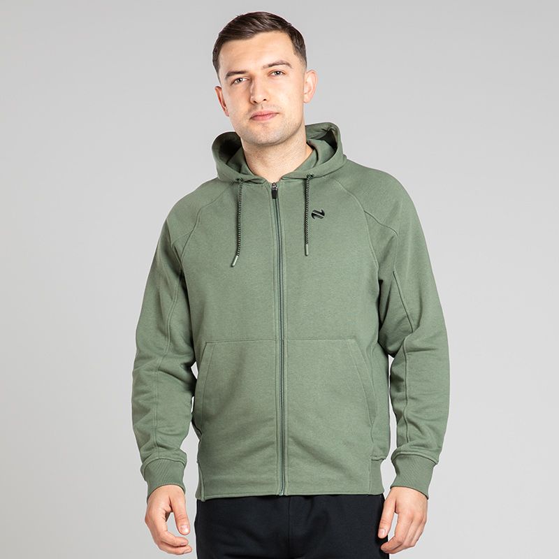 Men's Momentum Fleece Full Zip Hoodie Green from O’Neills Sportswear