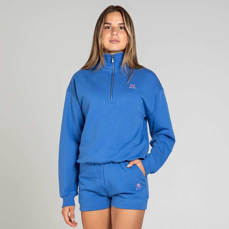 Women’s Legacy Oversized Half Zip Blue from O’Neills