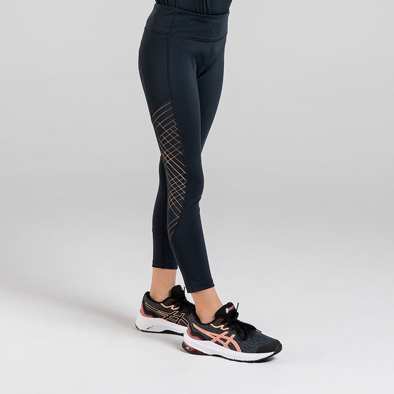 Black / Pink Kids' Freya 7/8 Leggings from O'Neills.