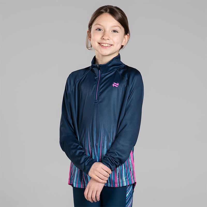 Marine Kids’ Miley Half Zip with Pink and Blue ombre design by O’Neills.