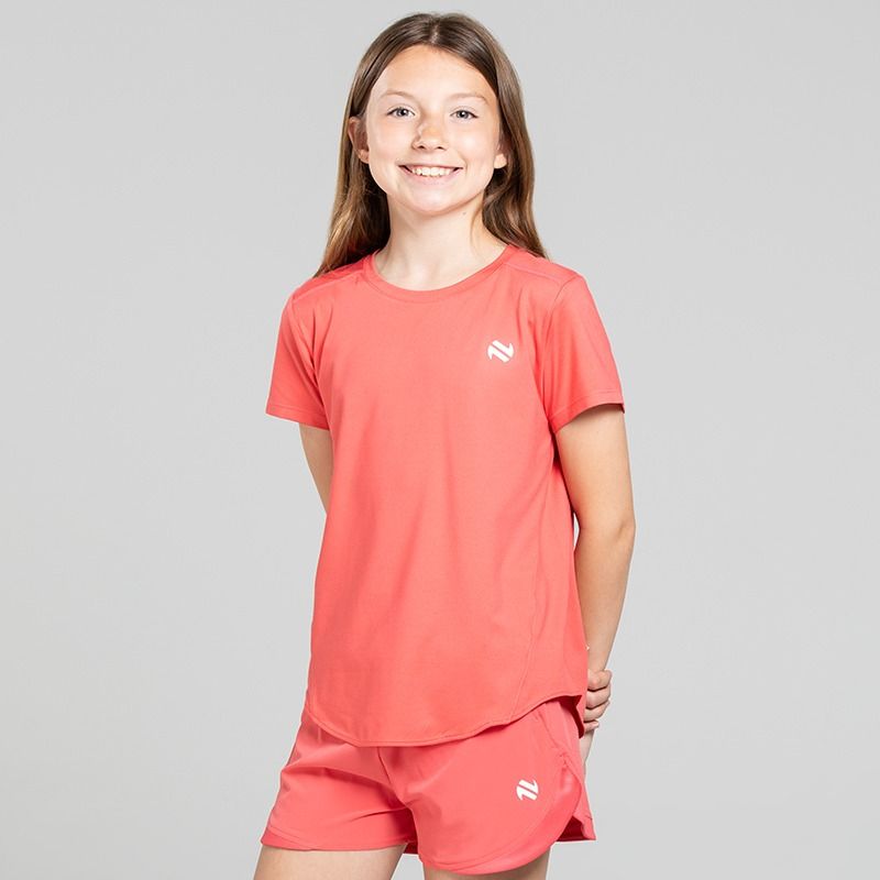 Pink Girls’ Ember Training T-Shirt with soft stretch fabric