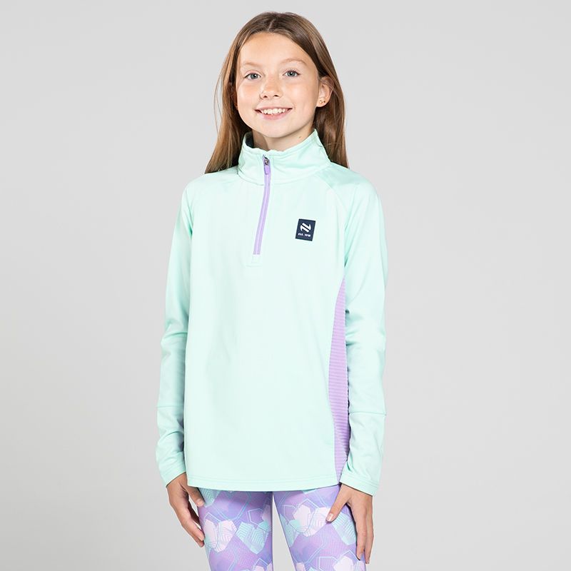 Kids’ Sabrina Brushed Half Zip Top Green from O’Neills Sportswear