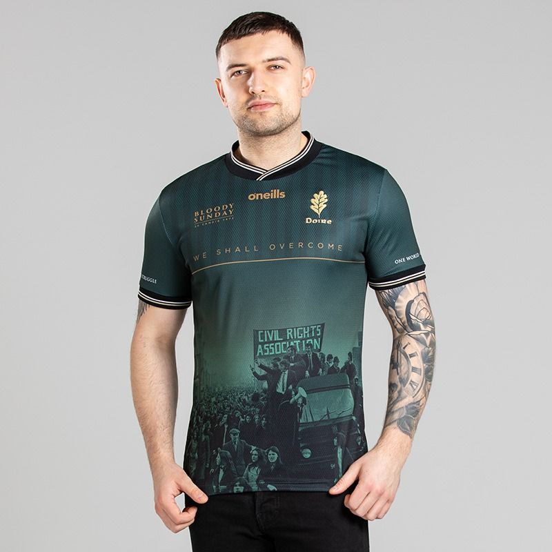 Green O’Neills Player Fit Derry Bloody Sunday Commemoration Jersey.