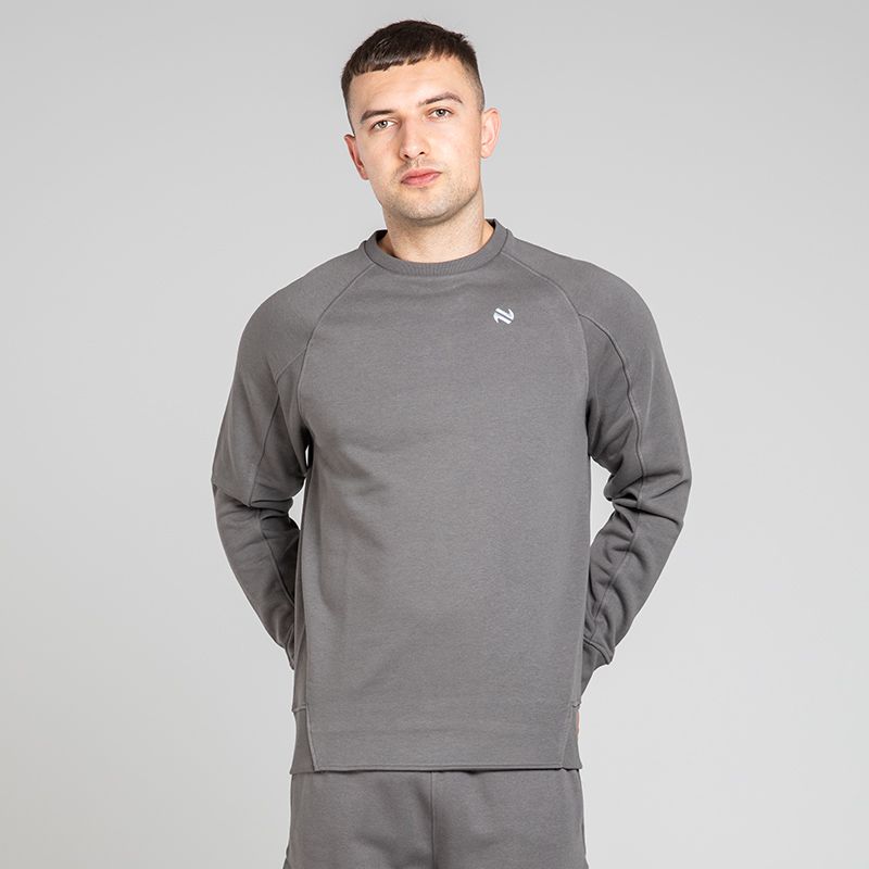 Men's Momentum Fleece Crew Neck Sweatshirt Dark Grey from O’Neills Sportswear