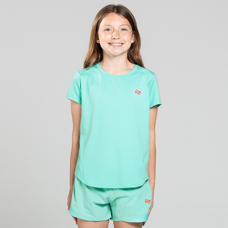 Green Girls’ Ember Training T-Shirt with soft stretch fabric