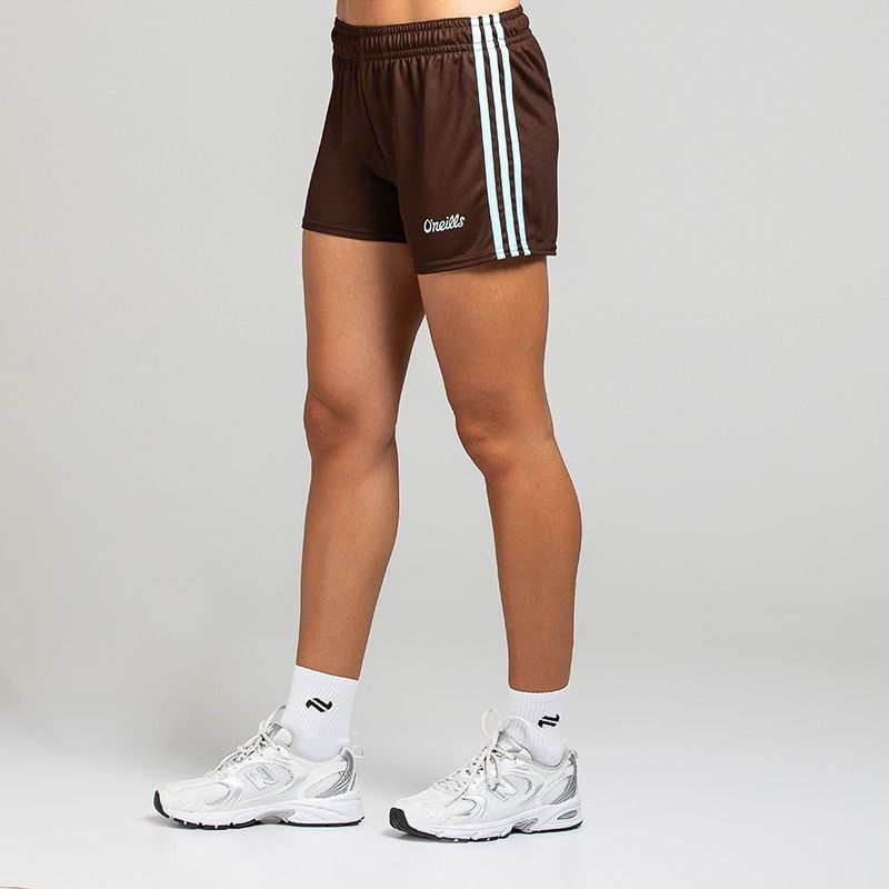 Brown O’Neills Women’s Luma shorts with adjustable drawcord waistband