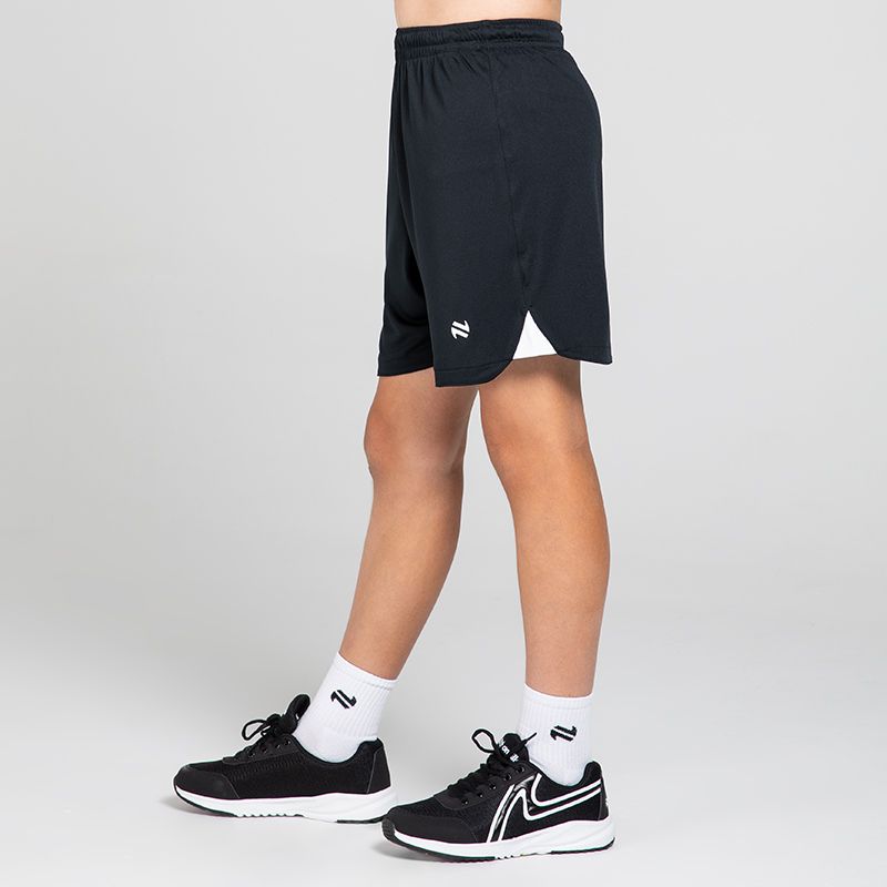 Black Kids' Phantom Soccer Shorts with elasticated waistband and O’Neills branding.