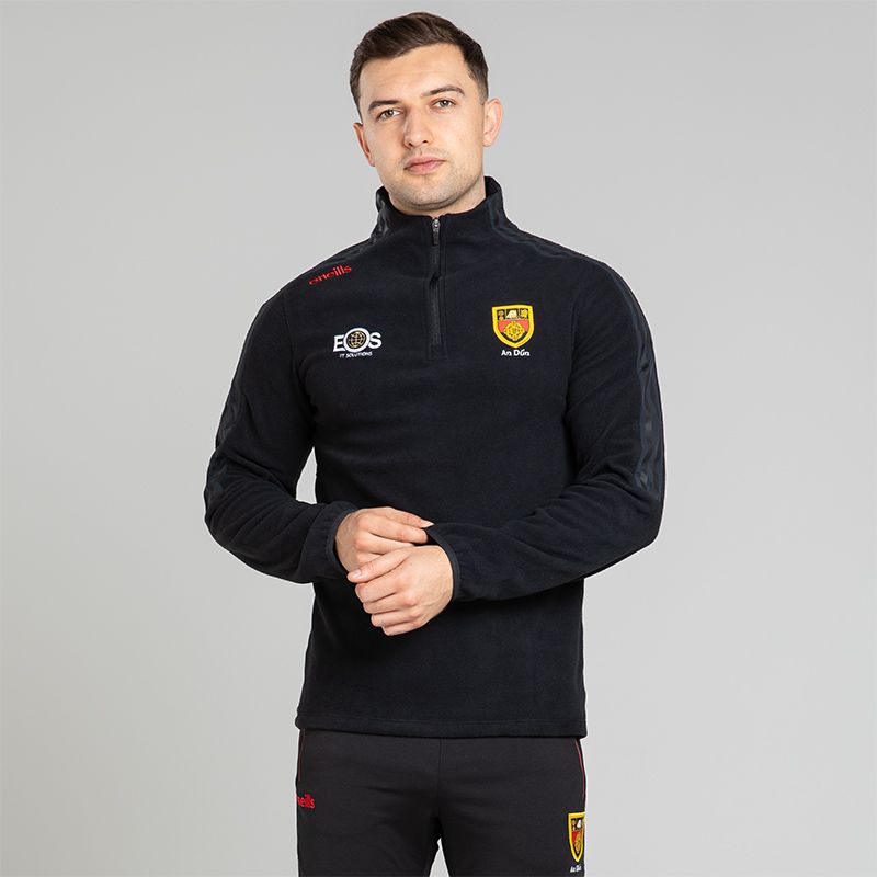Down GAA Men's Hydra Half Zip Fleece Black from O’Neills Sportswear
