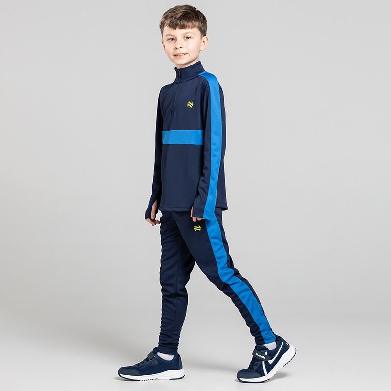 O’Neills Kids' Unleash Tracksuit Set with matching Half Zip and Bottoms in Marine / Royal
