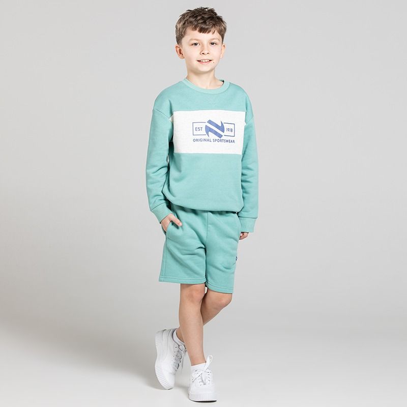 Green O’Neills Kids’ Sonas Sweatshirt & Shorts Set – Casual wear