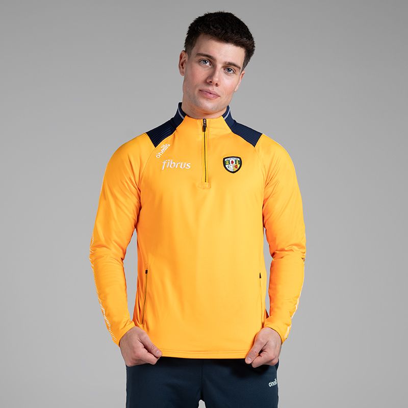 Amber Antrim GAA Men's Dynamo Brushed Half Zip by O’Neills.