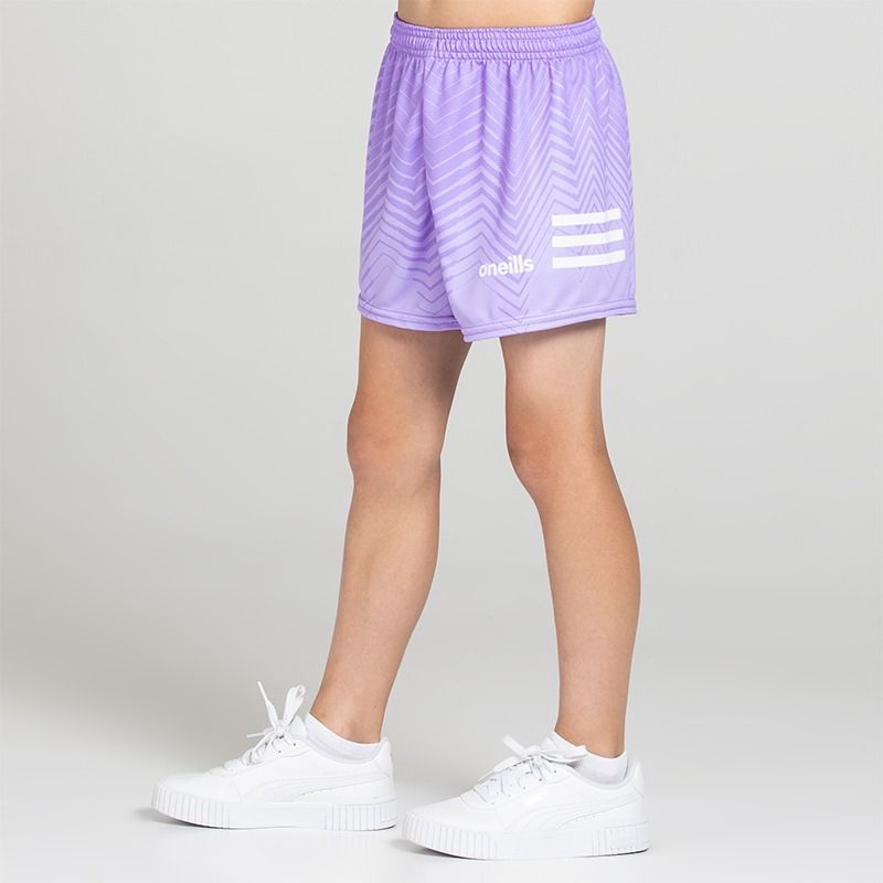 Purple O’Neills Kids' Nova shorts with adjustable drawcord waistband