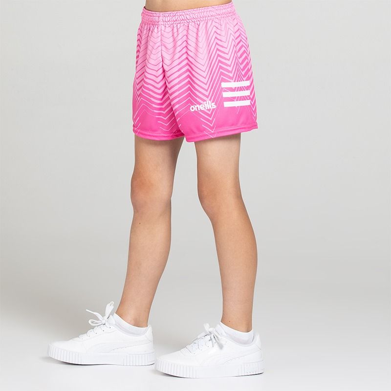 Pink O’Neills Kids' Nova shorts with adjustable drawcord waistband