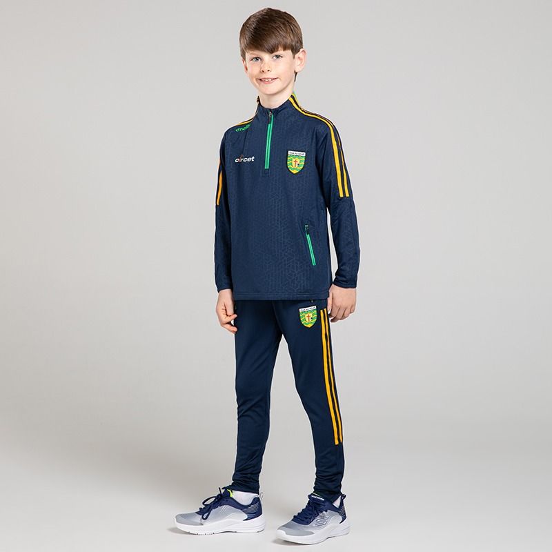 Donegal GAA Kids' Hydra Brushed Skinny Tracksuit Bottoms Navy from O’Neills Sportswear