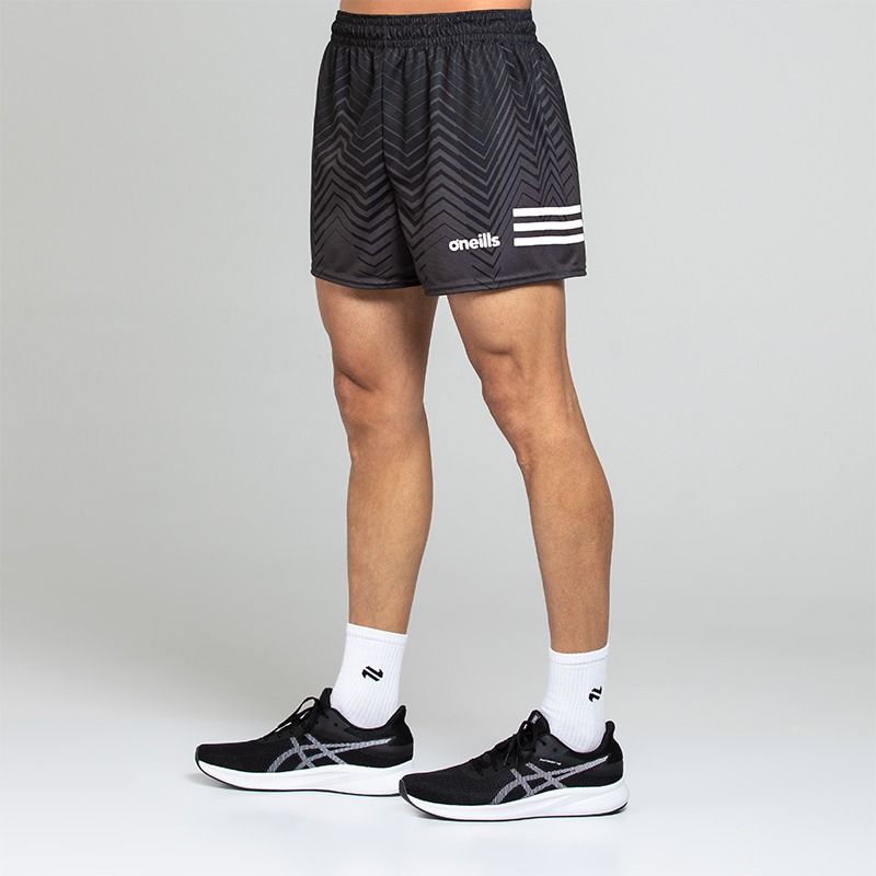 Black O’Neills Men’s Nova shorts with adjustable drawcord waistband