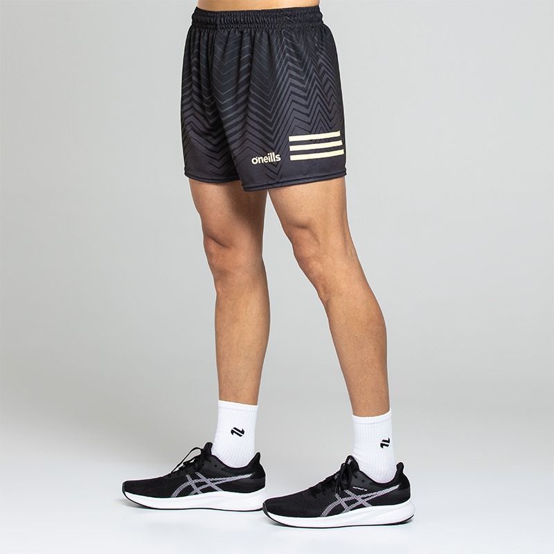 Black O’Neills Men’s Nova shorts with adjustable drawcord waistband