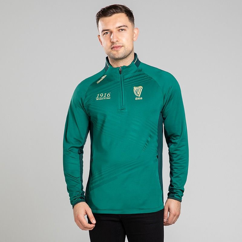 Green Men's 1916 Discovery Half Zip Top from O'Neills 