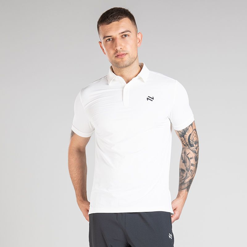 White Men’s Surge Golf Polo Shirt by O’Neills.