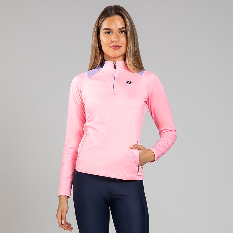 Pink Women’s Dynamo Brushed Half Zip by O’Neills.