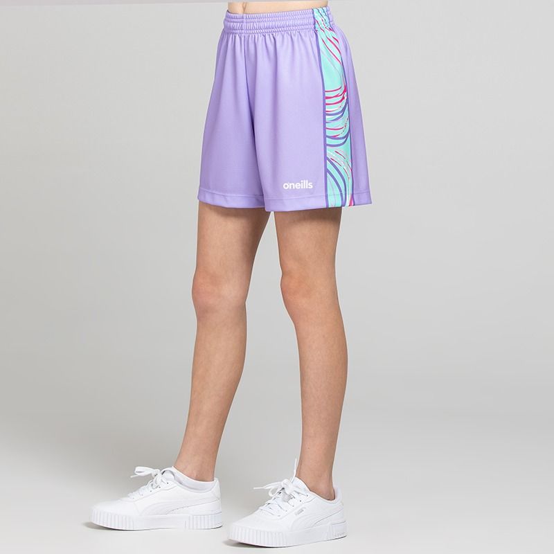 Purple O’Neills Kids’ Taylor Shorts with an elasticated waistband
