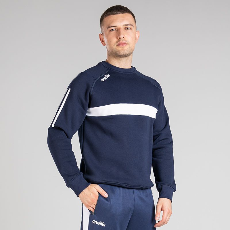 Navy Men's Aspire Crew Neck Fleece Sweatshirt by O’Neills.
