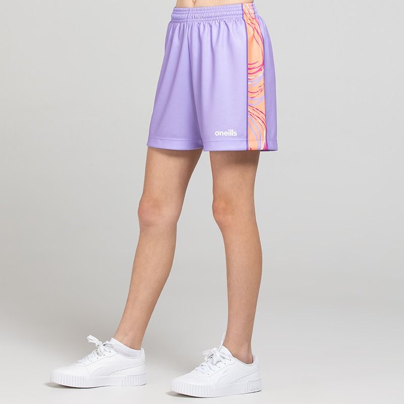 Purple O’Neills Kids’ Taylor Shorts with an elasticated waistband