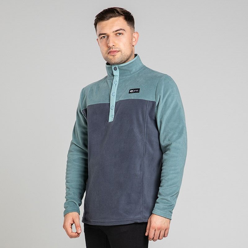 Men's Fortress Snap Button Fleece Blue from O’Neills 
