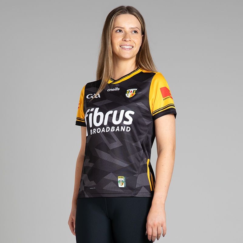 O’Neills Black Antrim GAA Women's Goalkeeper Jersey 2025 by O’Neills.