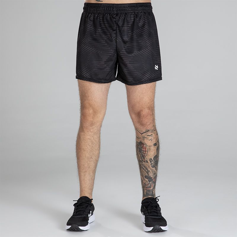 Black Sydney Shorts with elasticated waistband by O’Neills.