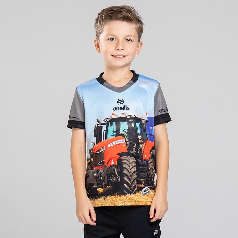 Kids’ Top Gear ploughing Jersey Grey by O’Neills