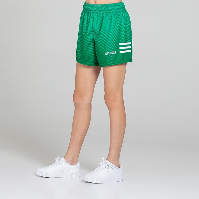 Green O’Neills Kids' Nova shorts with adjustable drawcord waistband