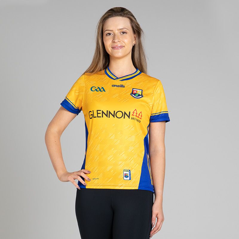 O’Neills Amber Longford GAA Women's Alternative Jersey 2025 by O’Neills.