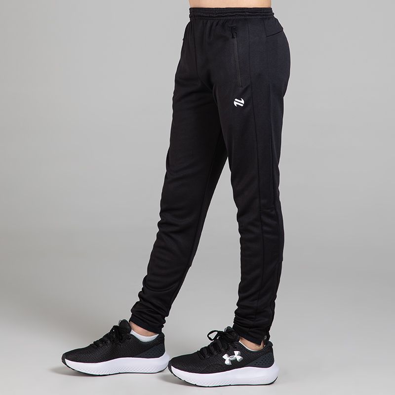 Black Kids' Rapid Squad Skinny Tracksuits from O’Neills Sportswear featuring two zipped pockets. 