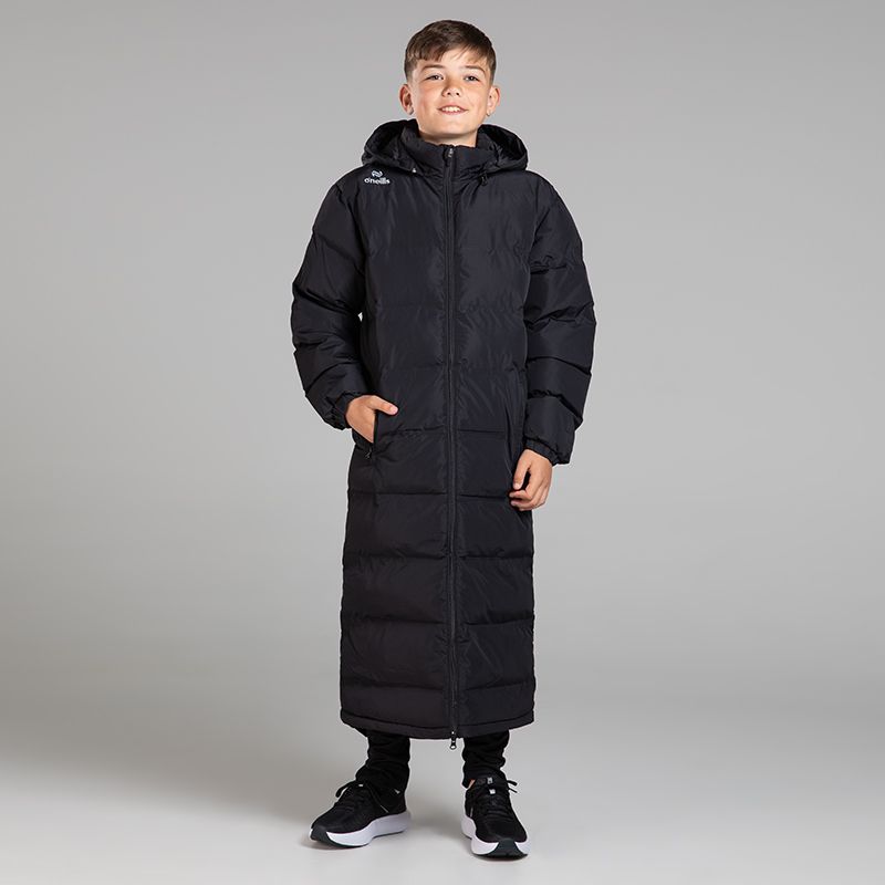 Black Kids Galaxy Quilted Sub Coat from O’Neills with removable hood.  