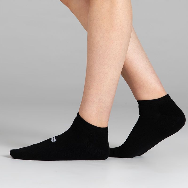 Black Cushioned Low Trainer Socks 3 Pack with O’Neills branding.