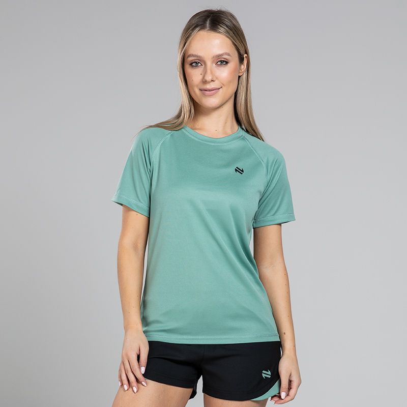 Green Women’s Sports T-Shirt with crew neck and short sleeves by O’Neills.