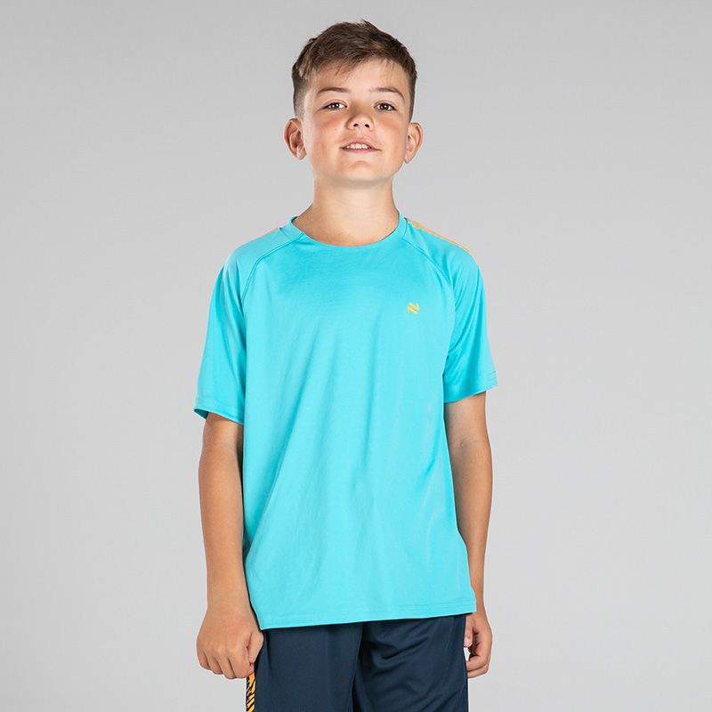 Blue Impact Kids T-Shirt with short sleeves and contrasting print by O’Neills