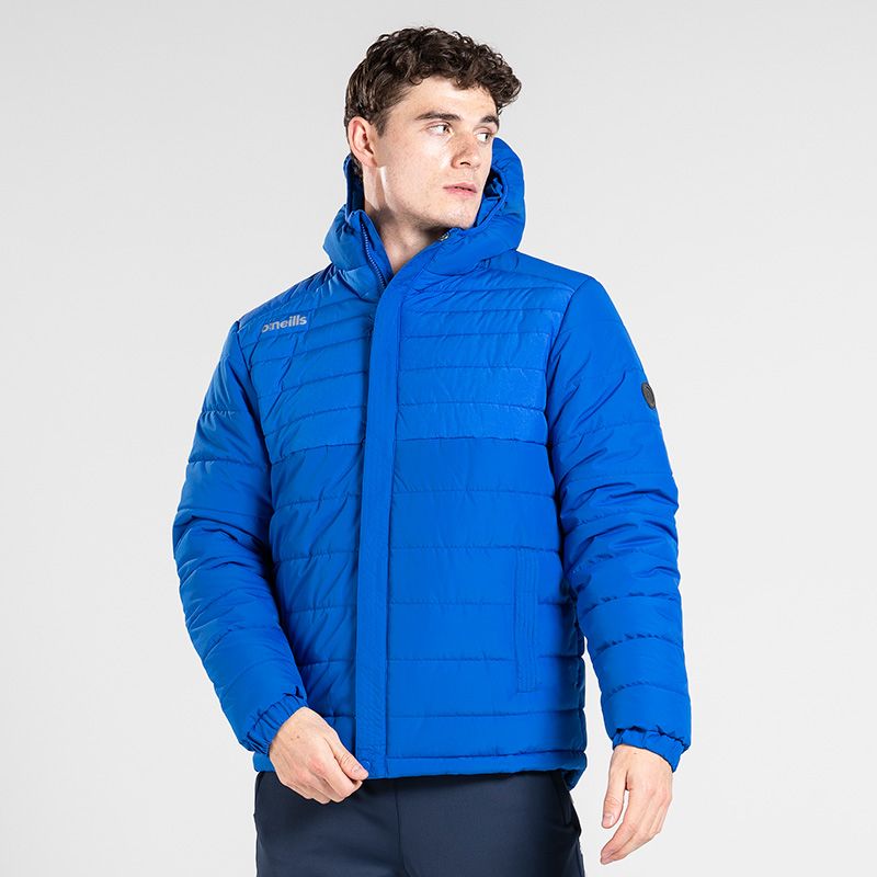 Blue Men's Padded Jacket with a Hooded and Two Side Pockets by O’Neills.
