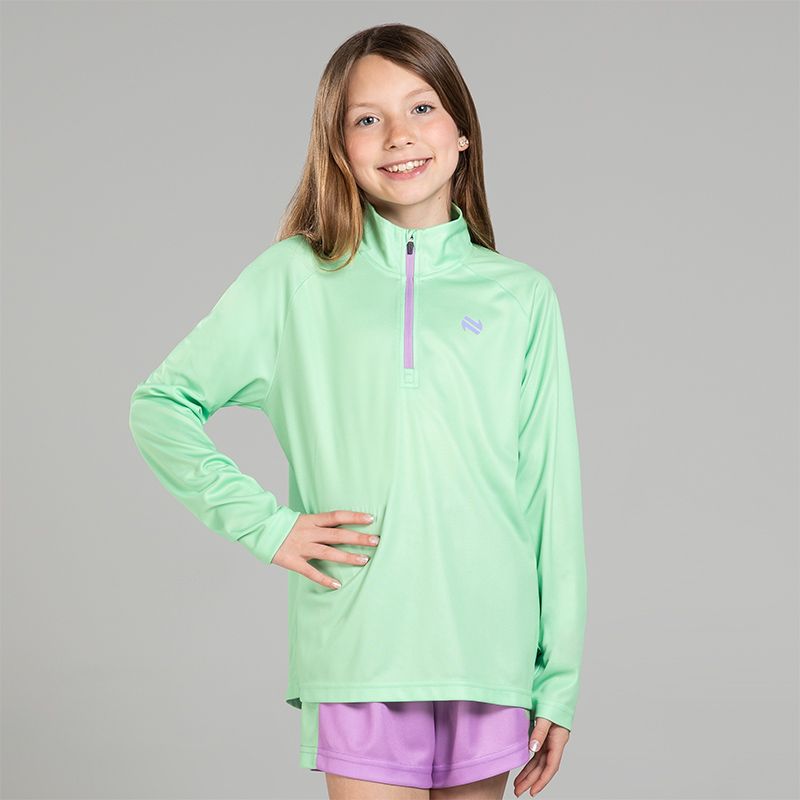 Green Kids Fleur Half Zip Midlayer Top from O’Neills Sportswear.