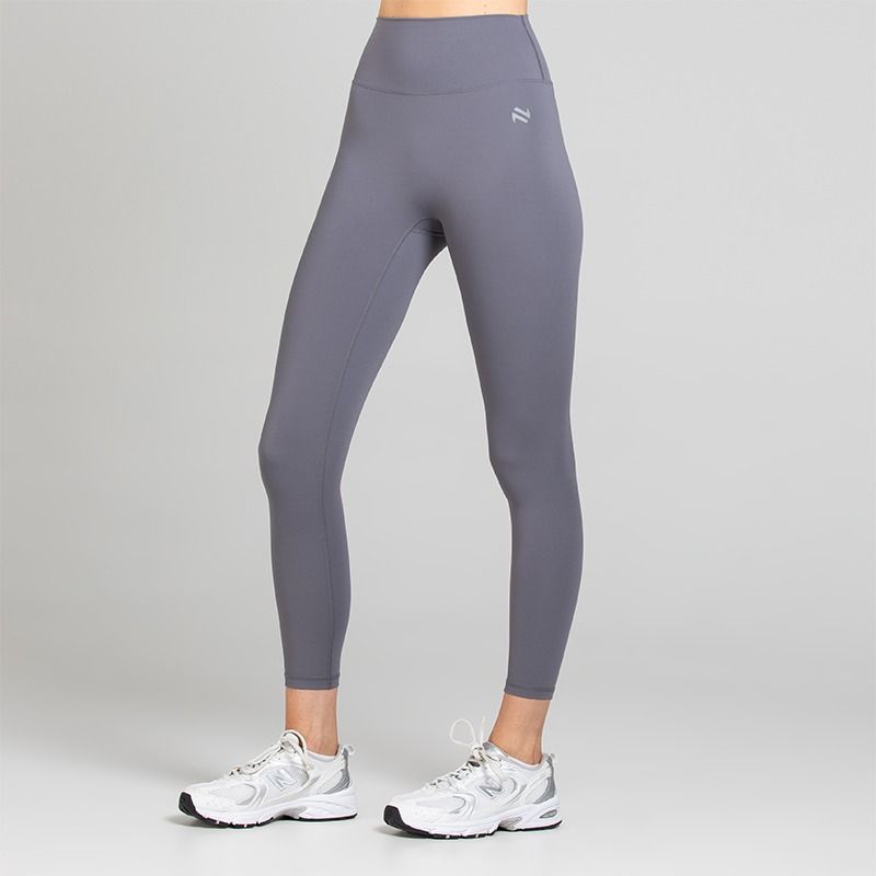 Grey Women’s Ember 7/8 Leggings with above-ankle length and high-rise waistband detail 