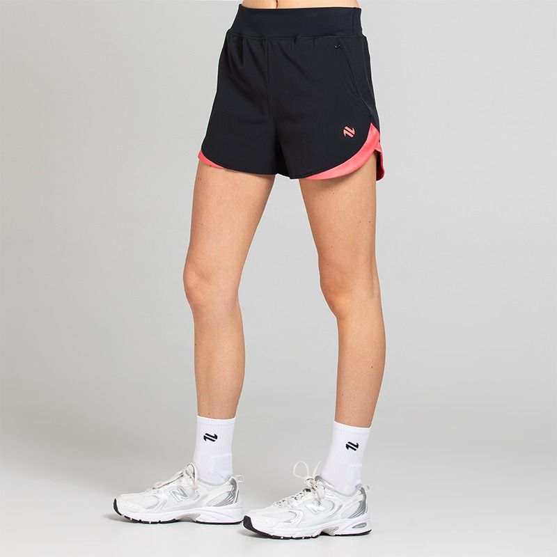 Black Women’s Ember Training Shorts with zipped pockets and a drawcord waistband 