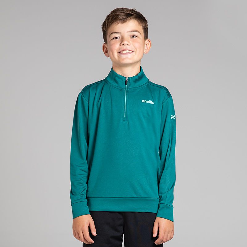 Kids’ Bryan Fleece Half Zip Top Green from O’Neills.