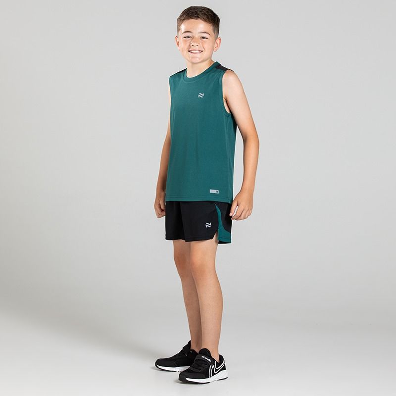 Bottle / Black O’Neills Kids’ Raptor 2 piece set with sleeveless Vest and Shorts.