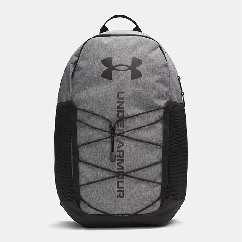 Grey and Black Under Armour UA Hustle Sport 6.0 Backpack from O'Neills